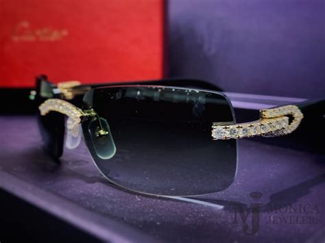 diamond cartier sunglasses men's.